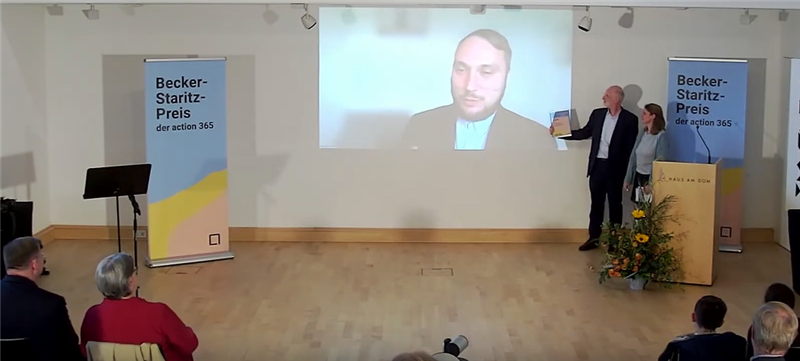 Preisträger in der Kategorie 'Abschlussarbeit': Jan-Hendrik Herbst für seine Dissertation 'Die politische Dimension des Religionsunterrichts'